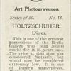 Holtzschuher, by Albrecht Dürer.