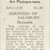 Countess of Salisbury, by Sir Joshua Reynolds.