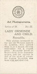 Lady Ormonde and Child, by Sir Joshua Reynolds.