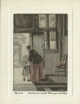Interior with Woman and Boy.