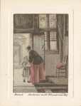 Interior with Woman and Boy.