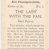 The Lady with the Fan, by Abel Faivre.