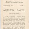 Autumn Leaves, by Ernest Parton.
