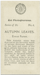 Autumn Leaves, by Ernest Parton.