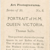 Portrait of H.M. Queen Victoria, by Thomas Sully.
