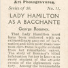 Lady Hamilton as a Bacchante,  by George Romney.