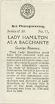 Lady Hamilton as a Bacchante,  by George Romney.