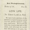 Low Life, by Sir Edwin Landseer, R.A..