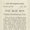 The Blue Boy, by Thomas Gainsborough, R.A.