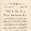 The Blue Boy, by Thomas Gainsborough, R.A.