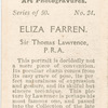 Eliza Farren, by Sir Thomas Lawrence, P.R.A..