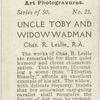 Uncle Toby and Widow Wadman, by Chas. R. Leslie, R.A..