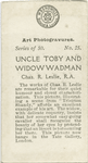 Uncle Toby and Widow Wadman, by Chas. R. Leslie, R.A..