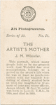 The Artist's Mother, by James Abbot McNeil Whistler.