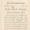 The Hay Wain, by John Constable, R.A..