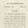 War, by Sir Edwin Landseer, R.A..