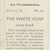 The White Cow, by Julian Duprè.