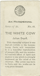 The White Cow, by Julian Duprè.