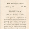 Thursday, by Walter Dendy Sadler.