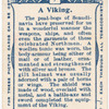 A Viking. 787 A.D. Time of Ravages of the Northmen.