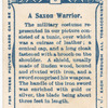 A Saxon warrior. 869 A.D. Time of King Edmund.