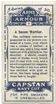 A Saxon warrior. 869 A.D. Time of King Edmund.