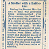 A soldier with a battle-axe. 1264. Time of Barons' War.