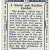 A sword and buckler combat. 1513. Time of Battle of Flodden.