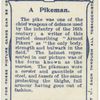 A pikeman. 1588. Time of Drake's Voyages.