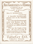Miss. E. Singleton.
