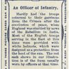 An Officer of Infantry. 1857. Time of Indian Mutiny.