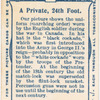 A Private, 24th Foot. 1760. Time of Conquest of Canada.