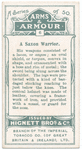 Arms and Armour. A Saxon warrior. 787 A.D. Time of Ravages of the Northmen.