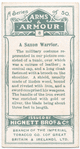 Arms and Armour. A Saxon warrior. 869 A.D. Time of King Edmund.