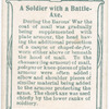Arms and Armour. A soldier with a battle-axe. 1264. Time of Barons' War.