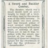 Arms and Armour. A sword and buckler combat. 1513. Time of Battle of Flodden.