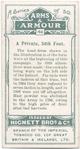 Arms and Armour. A Private, 54th Foot. 1808. Time of Peninsular War.