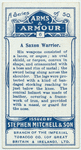 Arms and Armour. A Saxon warrior. 787 A.D. Time of Ravages of the Northmen.