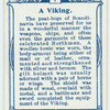Arms and Armour. A Viking. 787 A.D. Time of Ravages of the Northmen.