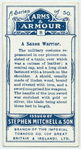 Arms and Armour. A Saxon warrior. 869 A.D. Time of King Edmund.