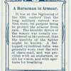 Arms and Armour. A horseman in armour. 1215. Time of Magna Charta [Magna Carta].