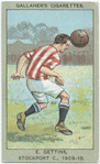 E. Gettins, Stockport C., 1909-10.