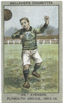 Ike' Evenson, Plymouth Argyle, 1909-10.