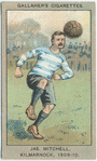 Jas. Mitchell, Kilmarnock, 1909-10.