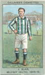 J. Blair, Belfast Celtic, 1909-10.