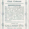 W.J. Beer, Birmingham, 1909-10.