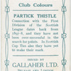 Alex Raisbeck, Partick Thistle, 1909-10.