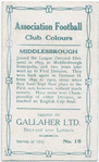 Sam Aitken, Middlesbrough, 1909-10.