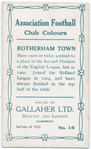 W. Mickelthwait, Rotherham Town, 1909-10.