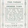 Peter Chambers, Swindon Town, 1909-10.